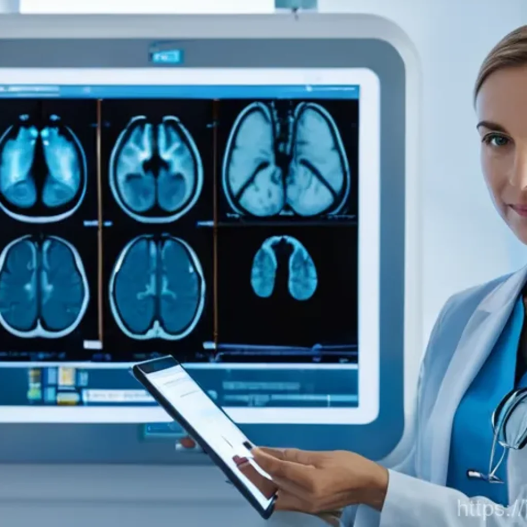 방사선 기기 관리 방법 - **Prompt:** A modern, brightly lit radiology suite in an Italian hospital or clinic. A highly skille...