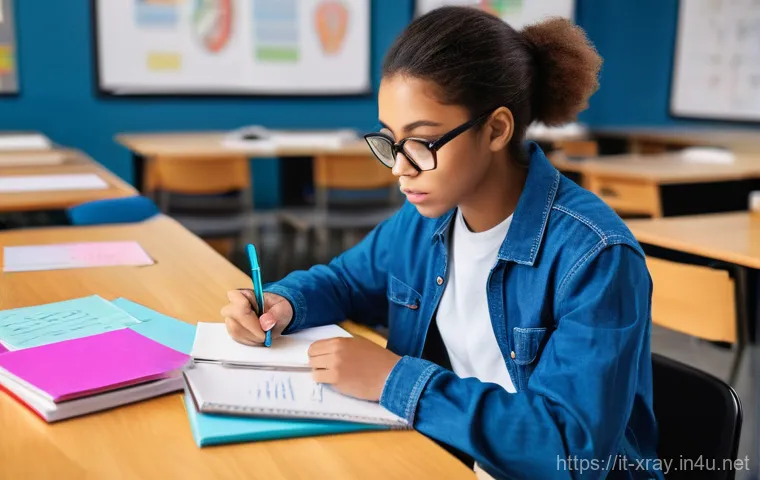 방사선사 자격시험 성적 관리 - **Prompt: Focused Radiologic Technology Student Preparing for Exams**
    A realistic and bright ima...