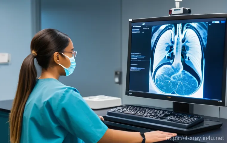 방사선사 전공 동아리 활동 - **"Hands-on Radiology Club Workshop"**
    A vibrant indoor scene within a modern university radiolo...