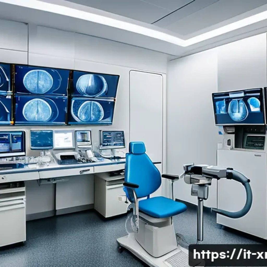 방사선사 근무 지역별 차이 - A modern radiology technician working in a high-tech hospital in Northern Italy, specifically in Lom...