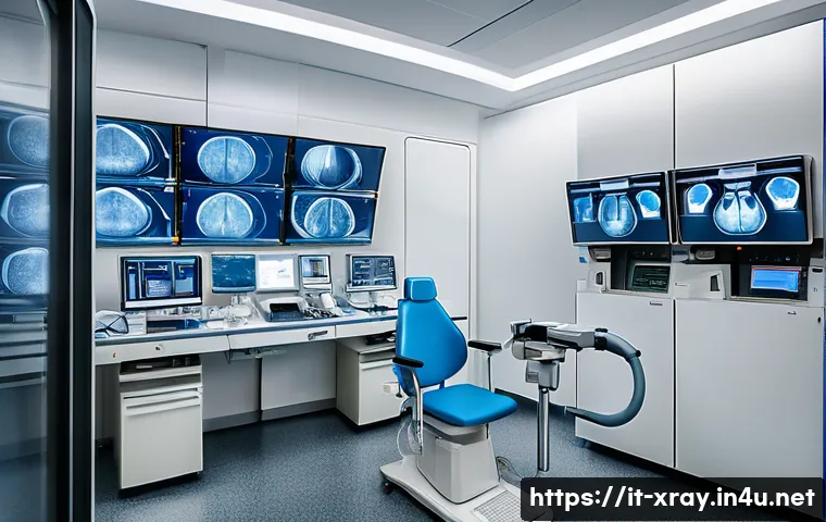 방사선사 근무 지역별 차이 - A modern radiology technician working in a high-tech hospital in Northern Italy, specifically in Lom...
