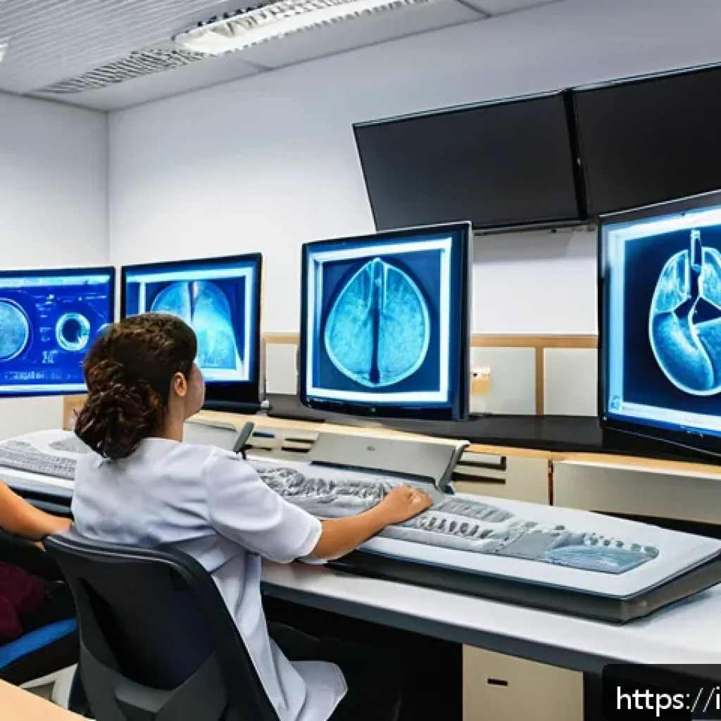 방사선사 재직자 연수 과정 - A modern classroom setting for radiologic technologist training in Italy, featuring diverse adult st...
