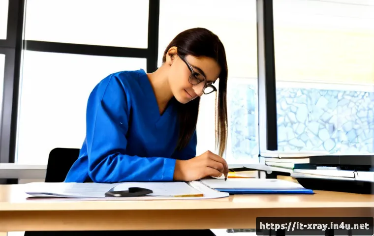 방사선사 교육비용 절감 방법 - Photorealistic Italian radiologic technology student in a bright university library, comparing tuiti...